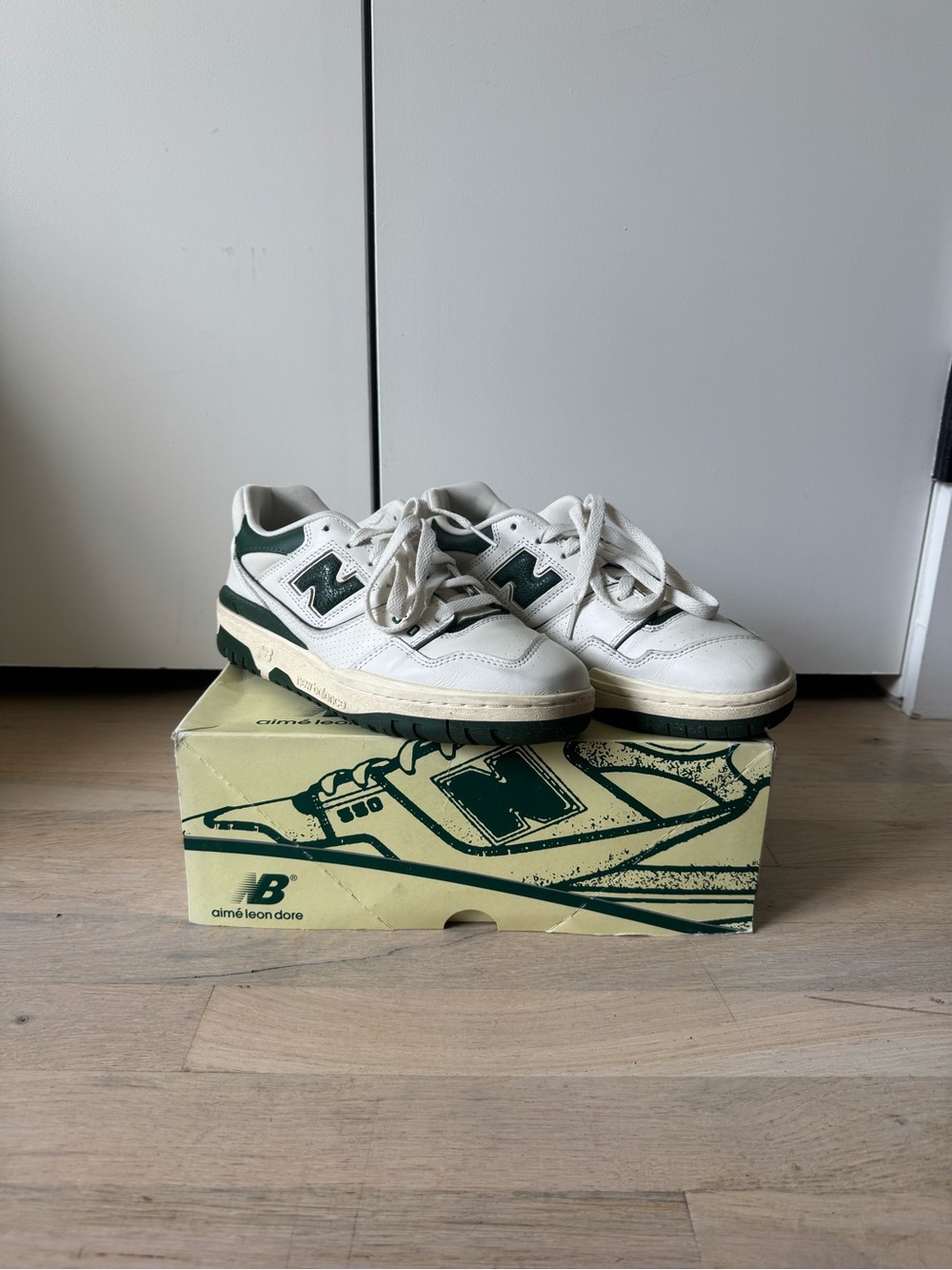 Aimé Leon Dore x New Balance 550 Natural Green Sneakers